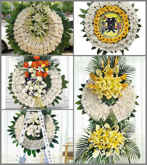 河北张家口蔚县白草村乡花圈速递